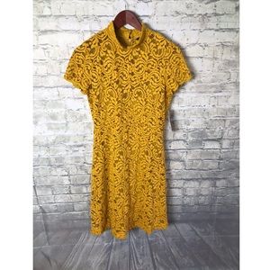 ZARA - Lace-over Dress With Flounce Skirt  **NWT**